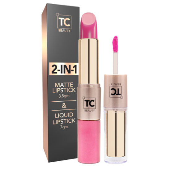 2 In 1 Matte Lipstick - Pink Blush - 10.5gm