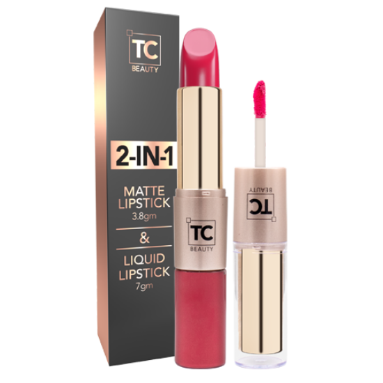 2 In 1 Matte Lipstick - Berry Sorbet - 10.5gm