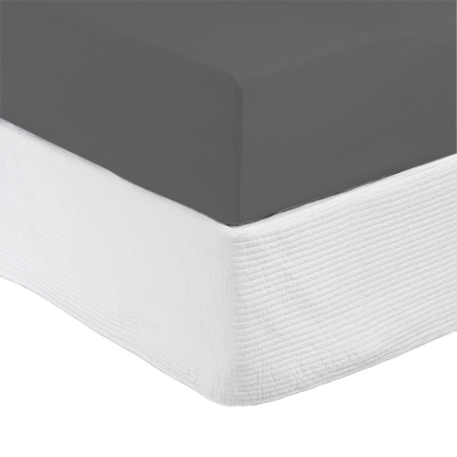 Show details for Fitted Sheet Grey - King Picture of Fitted Sheet Grey - King