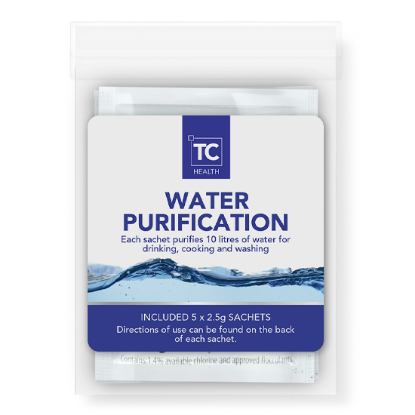 Water Purification sachets Picture of Water Purification sachets (5 x 2.5g)