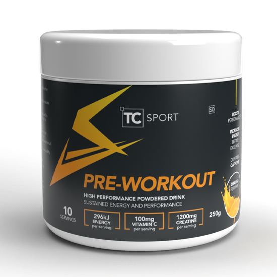 Pre-Workout Powdered Drink - Orange - 250g 