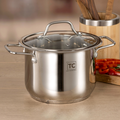 18cm Stainless Steel Stock Pot - 3.6lt Picture of 18cm Stainless Steel Stock Pot - 3.6lt