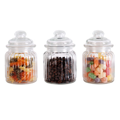 3pc Orion Storage Jar Set - 275ml 3pc Orion Storage Jar Set - 275ml