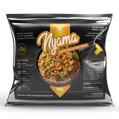 Nyama Chicken Flavoured Soya Mince Picture of Nyama Chicken Flavoured Soya Mince - 400g