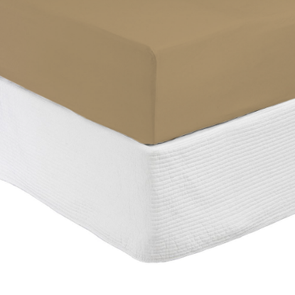 Fitted Sheet Beige  Picture of Fitted Sheet Beige Queen - 152 x 190 x 30cm