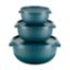 3pc Bowl Set and Lids - Teal (1.25lt, 2.5lt, 5lt) - PS305