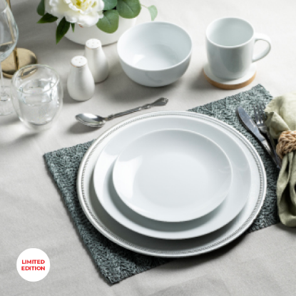 Picture of 16pc White Dinnerware Set