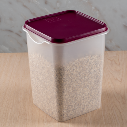Show details for Easy Store Square With Lid 6Lt - Cherry Picture of Easy Store Square With Lid 6Lt - Cherry
