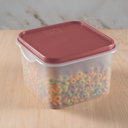 Show details for Easy Store Square With Lid 3Lt - Coral Picture of Easy Store Square With Lid 3Lt - Coral