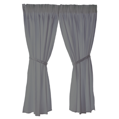 Show details for Café Curtains - Grey -  220cm x 120cm Picture of Café Curtains - Grey -  220cm x 120cm