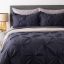 Picture of Pintuck Duvet Cover Set 3pc - Grey - Double