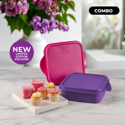 Picture of (WW106+WW107) Lunch Box 1.5Lt Petunia & Violet