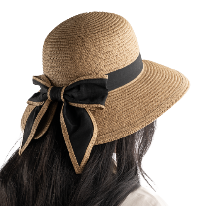 Show details for Sierra Straw hat With Bow - Beige Picture of Sierra Straw hat With Bow - Beige