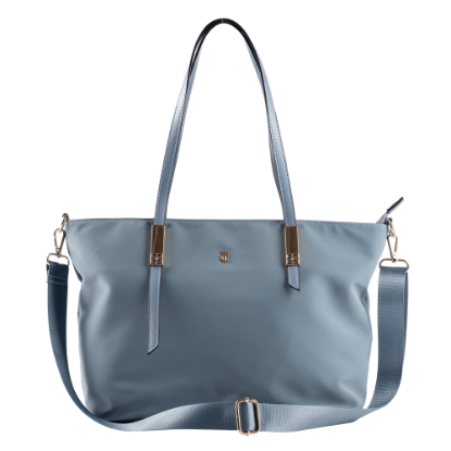 Show details for Clara Tote - Dusty Blue Picture of Clara Tote - Dusty Blue