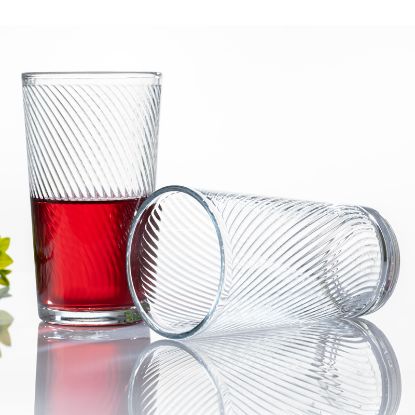 Picture of (6) Twist Glass Tumblers - 320ml